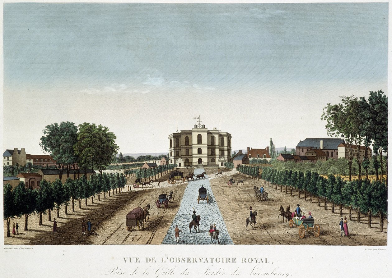 Utsikt över det kungliga observatoriet - i "" Vues de Paris"" av Courvoisier av Henri Courvoisier Voisin