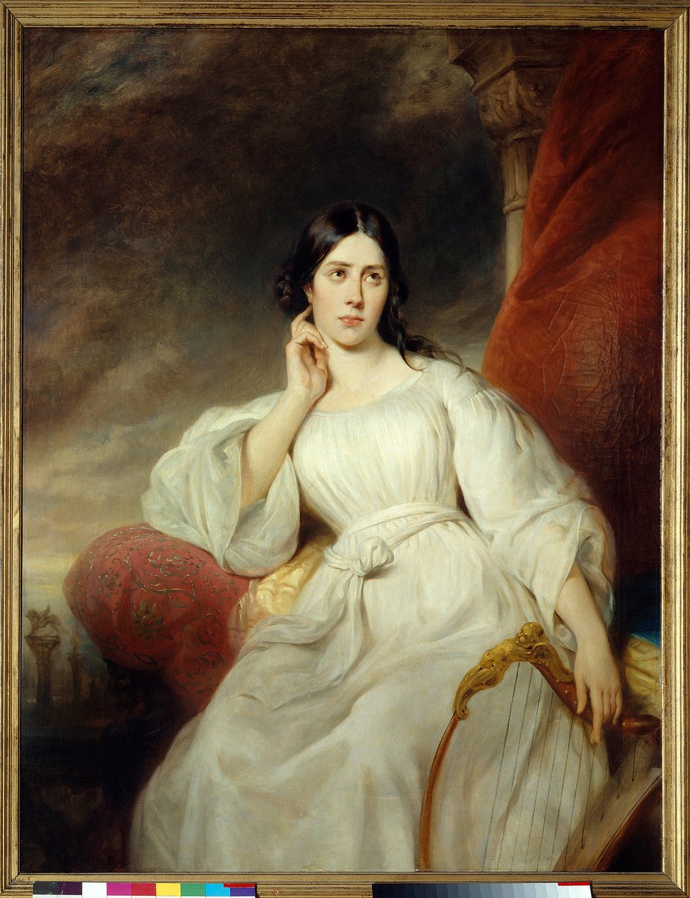 Porträtt av Maria Garcia kallad Malibran (1808-1836) sångerska i rollen som Desdemone för Othello”” av Gioachino Rossini”” Målning av Henri Decaisne (1799-1852) 1830 Dim. 1,38 x 1,05 m. Paris. Carnavalet Museum av Henri Decaisne