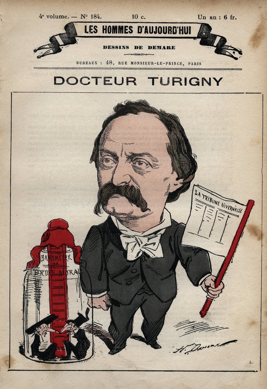 Tecknad film av Jean Prosper Turigny 1822-1905 från 