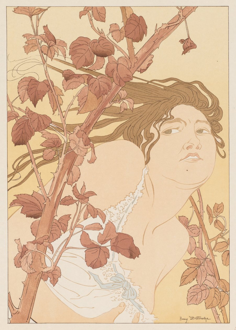 In the Brambles In the Brambles, 1898. av Henri Detouche