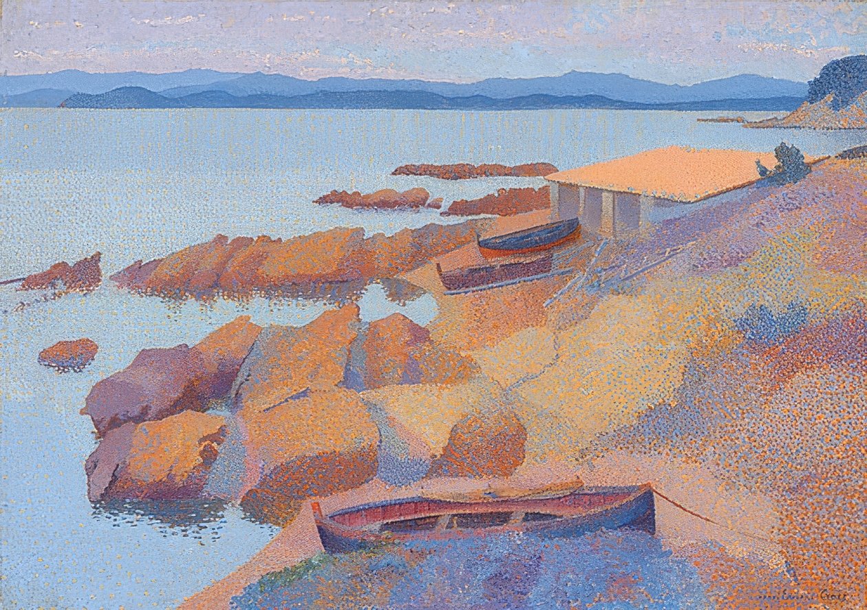Kusten nära Antibes. 1891/92 av Henri Edmond Cross