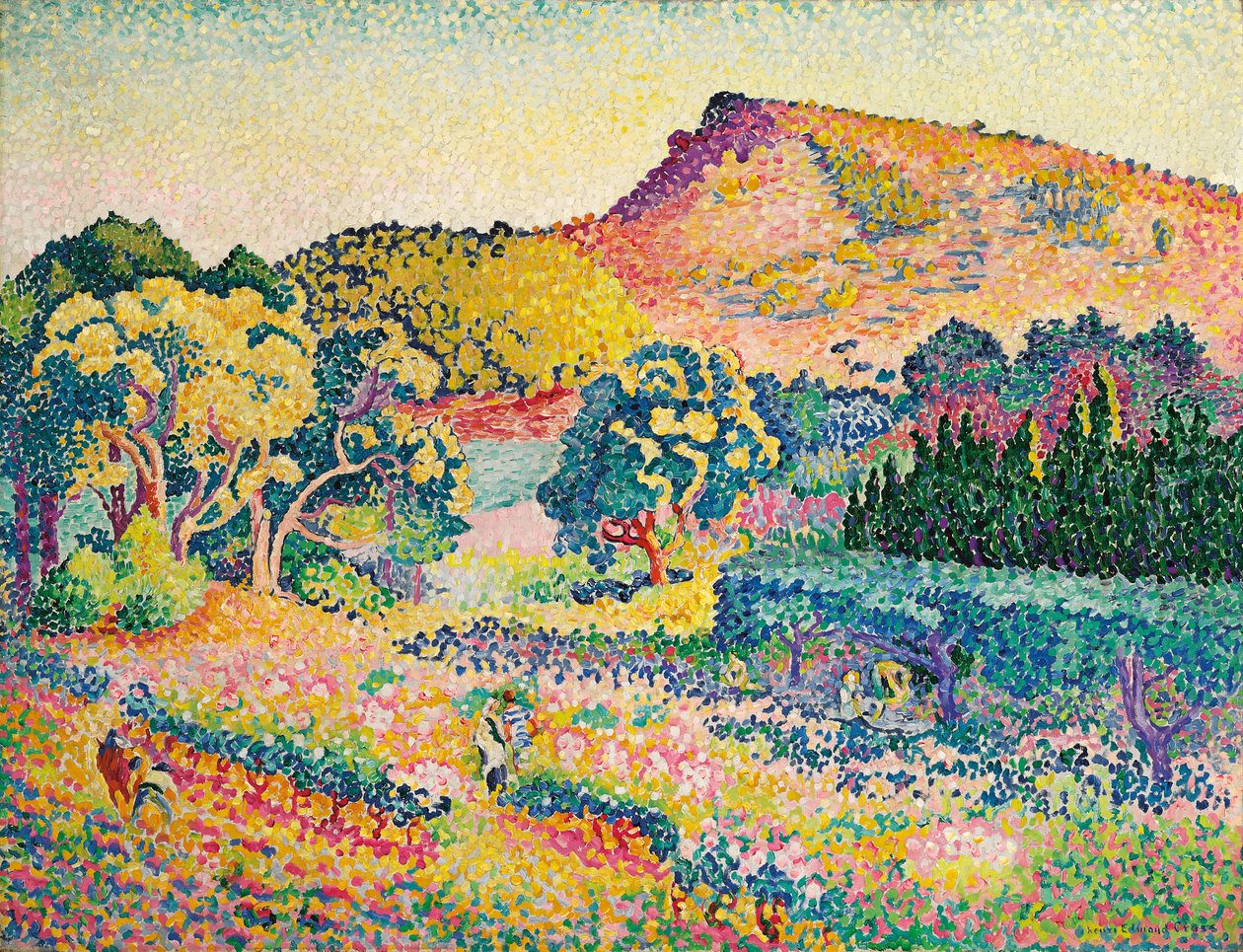 Landskap med Le Cap Negre; Landskap med Cape Negre, 1906 av Henri Edmond Cross