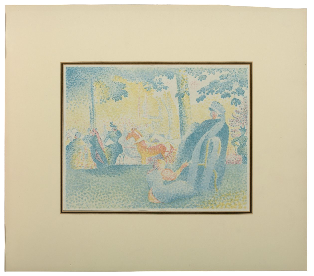 Les Champs Elysees, från Pan, 1898 av Henri Edmond Cross