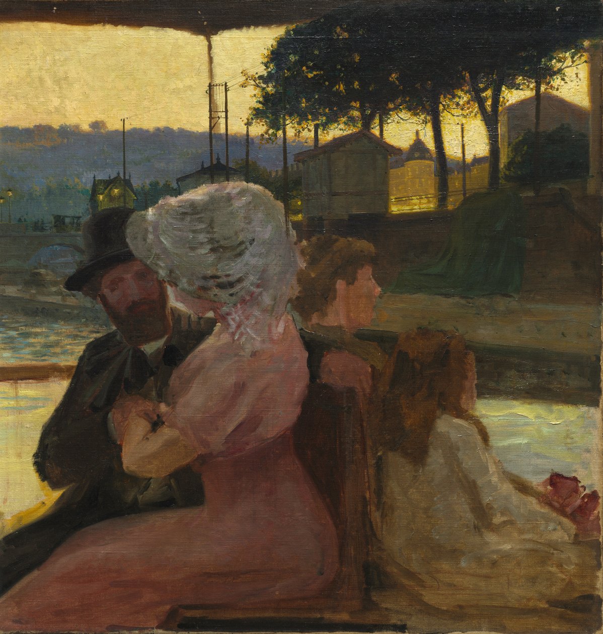 På floden, ca. 1900. av Henri Edmond Cross