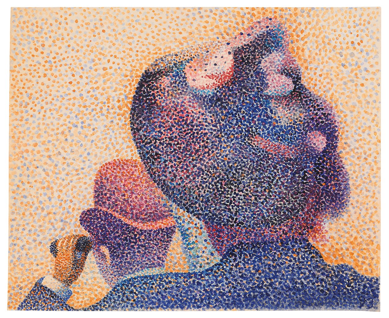 Studie för tjurfäktningsscenen, 1893 av Henri Edmond Cross