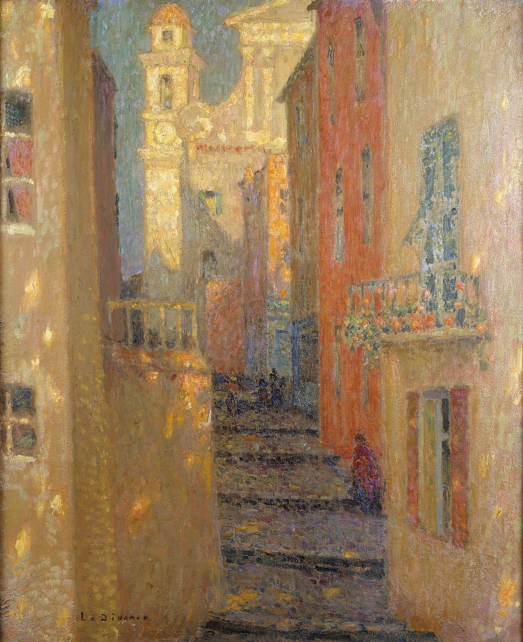Kyrkgatan av Henri Eugene Augustin Le Sidaner
