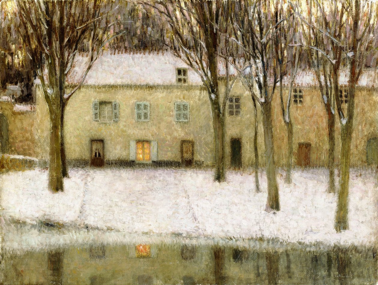 Liten fläck vid vattnet av Henri Eugene Augustin Le Sidaner