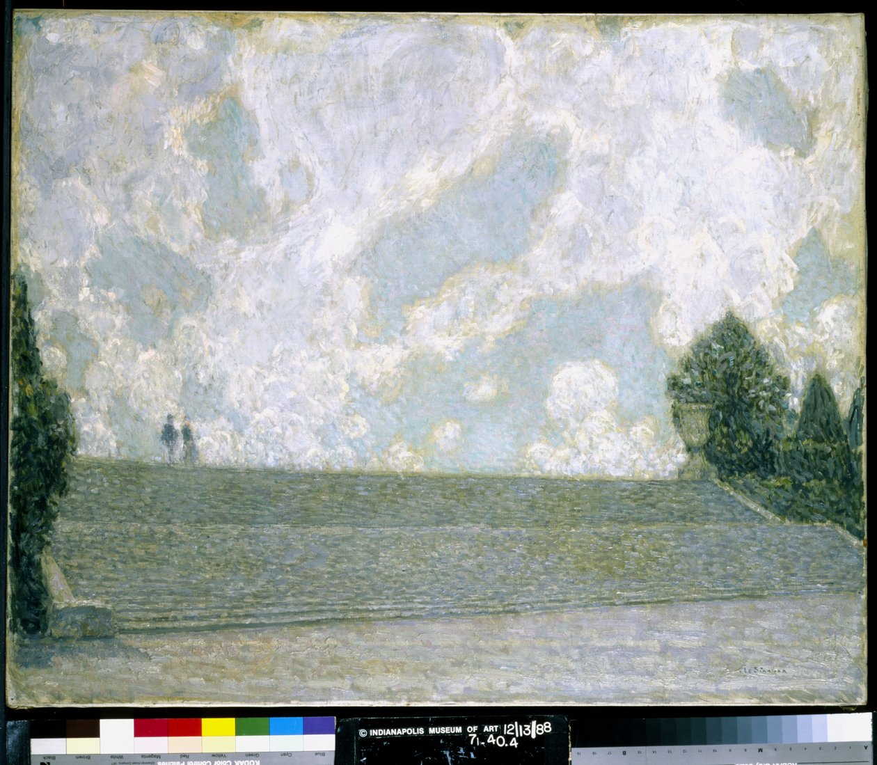 Trapporna i slottet i Versailles (Les Marches Du Palais Versailles) (olja på duk) av Henri Eugene Augustin Le Sidaner