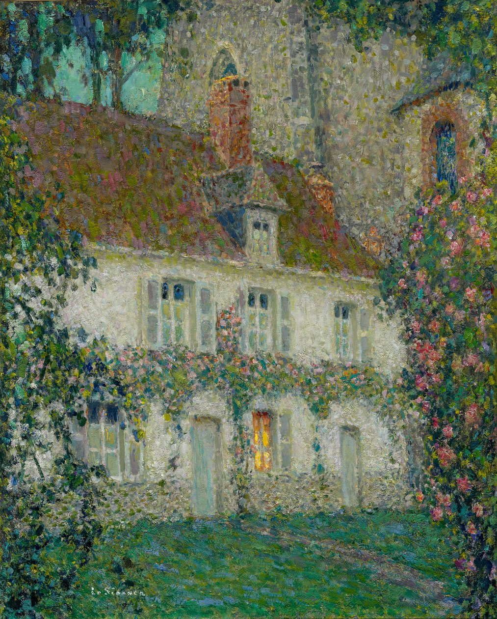 Artists House i Gerberoy, 1932 av Henri Eugene Augustin Le Sidaner