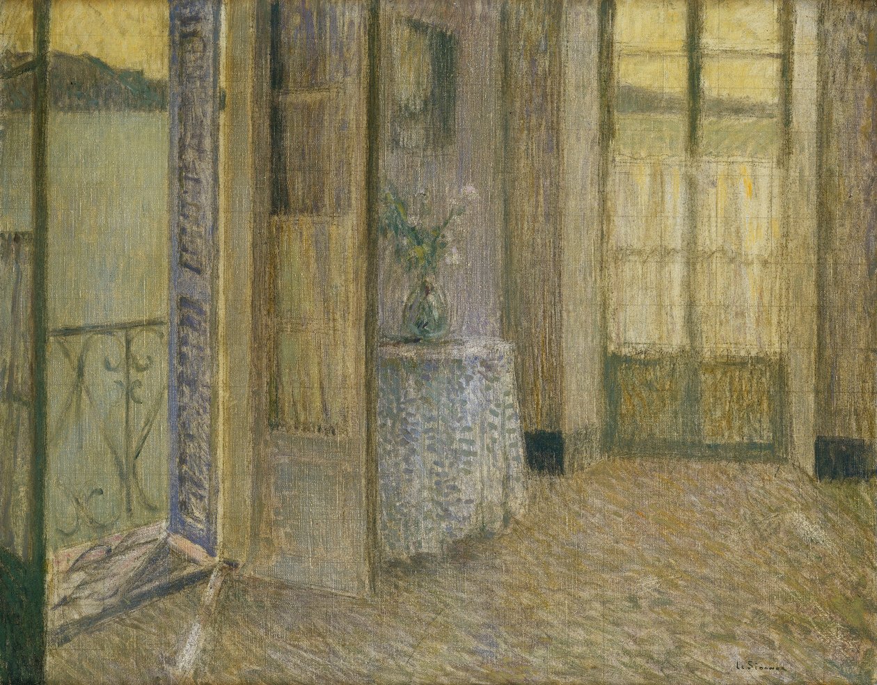 Det blå rummet, Villefranche-sur-Mer; Det blå rummet, Villefranche sur Mer av Henri Eugene Augustin Le Sidaner