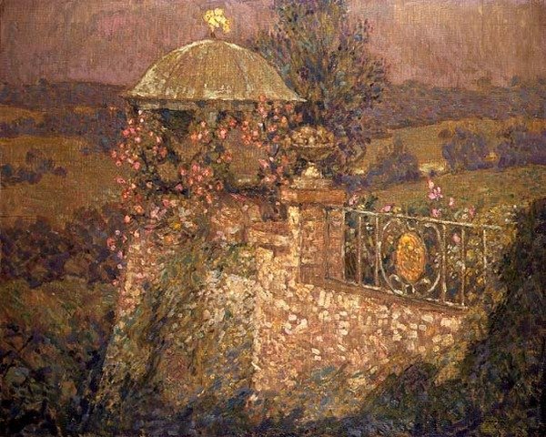 The Corner Pavilion, ca 1910 (olja på duk) av Henri Eugene Augustin Le Sidaner