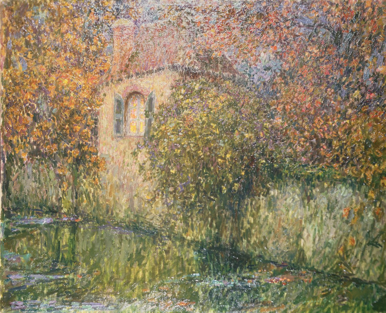 Huset vid floden av Henri Eugene Augustin Le Sidaner