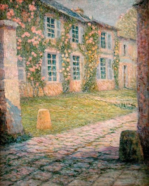 Huset med rosor, Versailles av Henri Eugene Augustin Le Sidaner