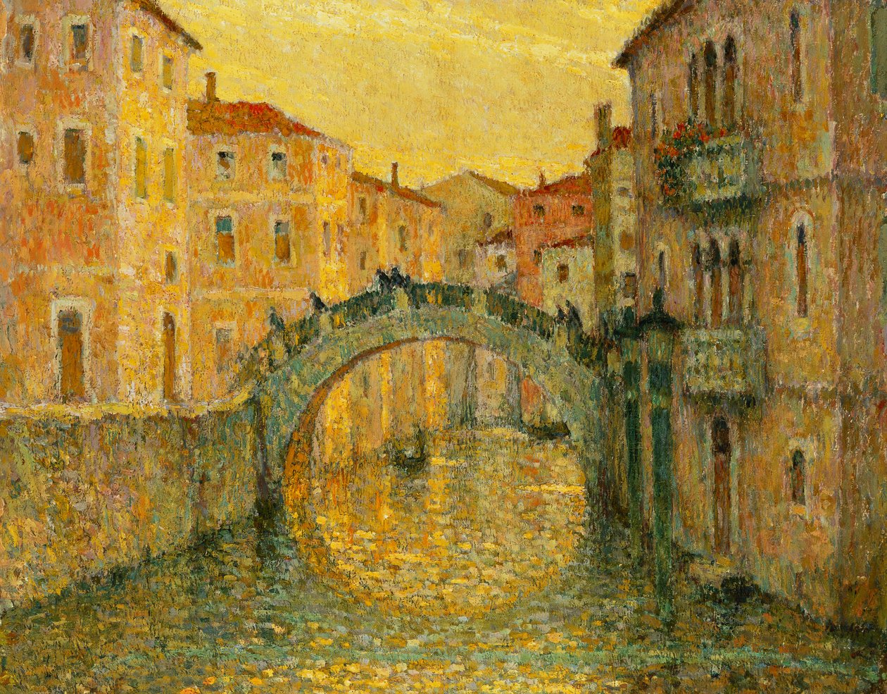 Morgonsolen, Venedig; Morgon, sol, Venedig av Henri Eugene Augustin Le Sidaner