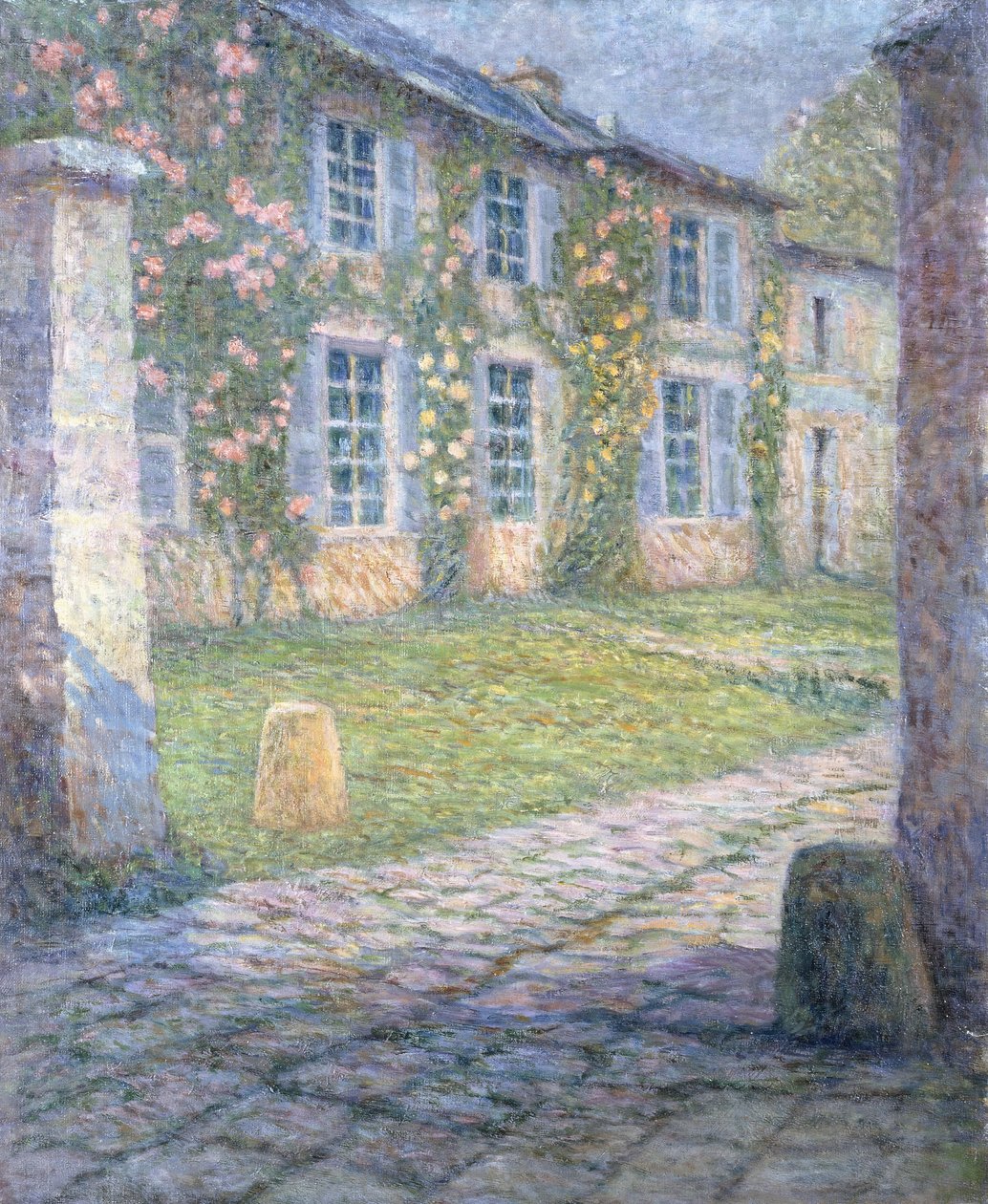 Rosenhuset i Versailles; Rosa huset i Versailles av Henri Eugene Augustin Le Sidaner