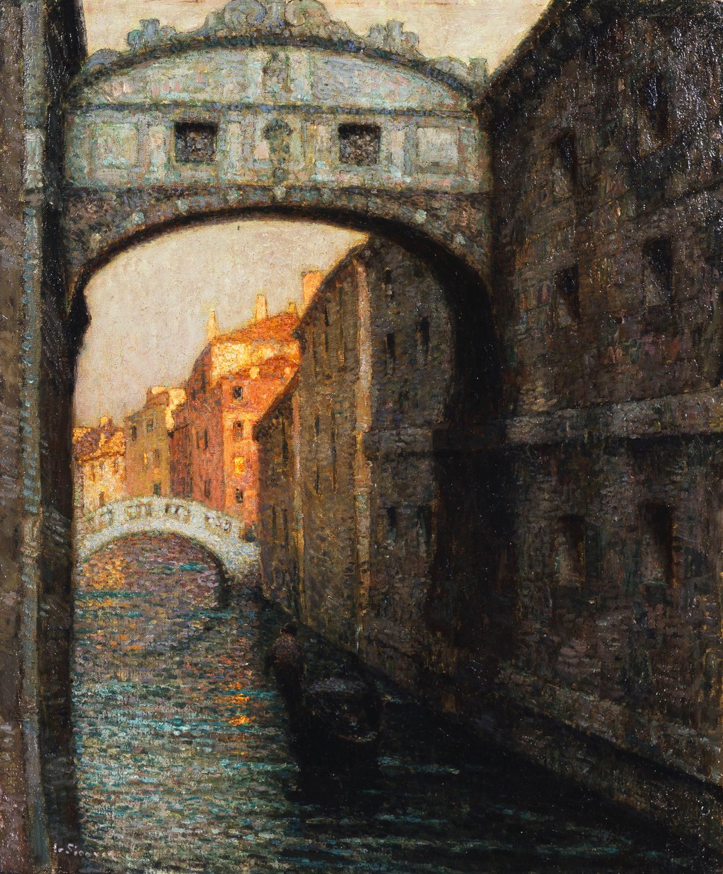 Venedig - Suckarnas bro; Venedig - Suckarnas bro av Henri Eugene Augustin Le Sidaner