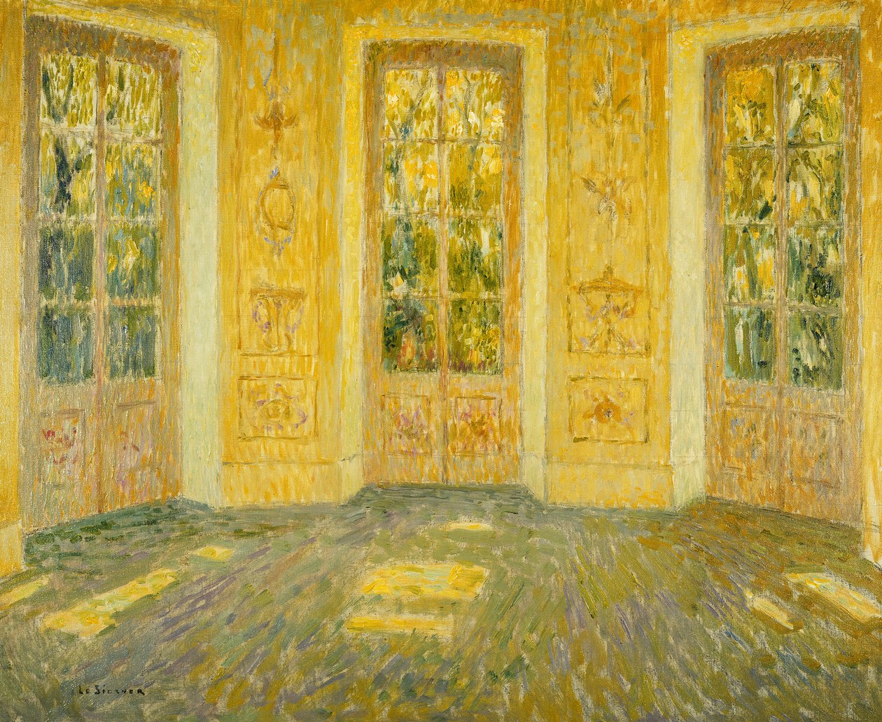 Fönster på parken; Fönster på parken av Henri Eugene Augustin Le Sidaner