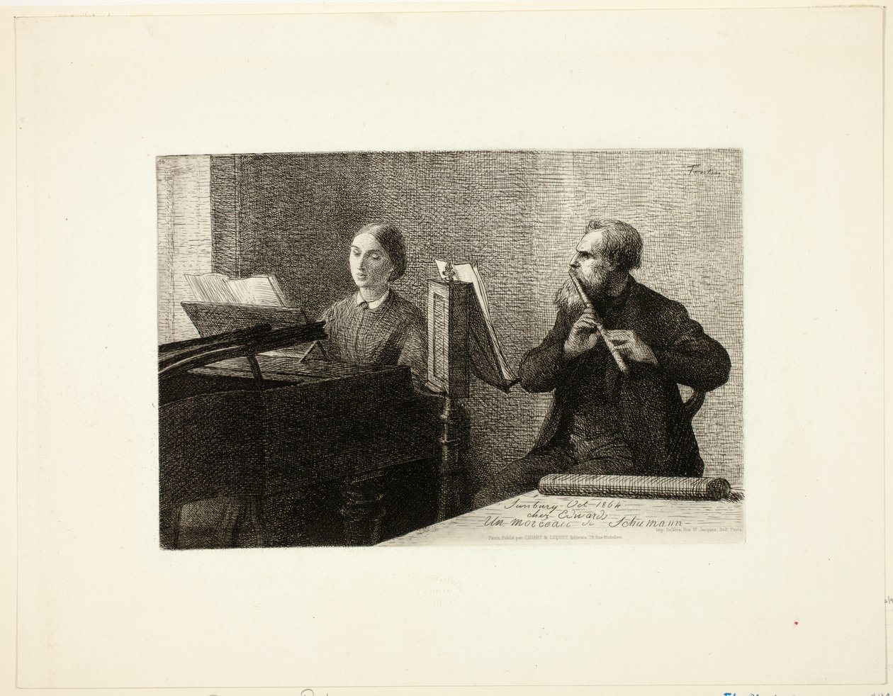 Ett stycke av Schumann av Henri Fantin-Latour
