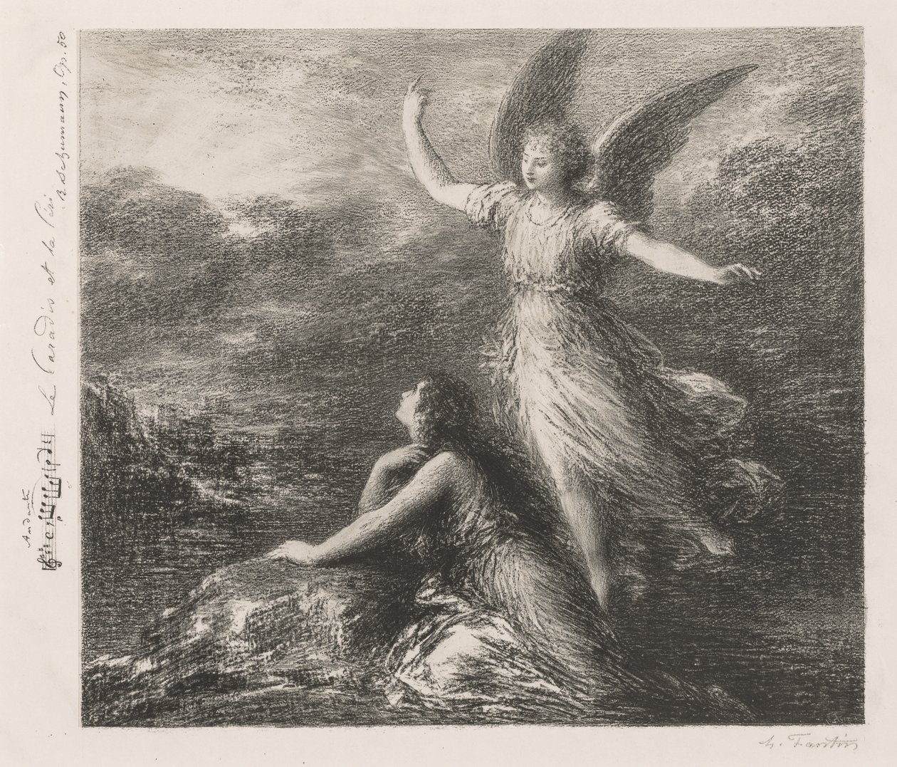 Debut från Paradise and the Peri (andra plattan) av Henri Fantin-Latour