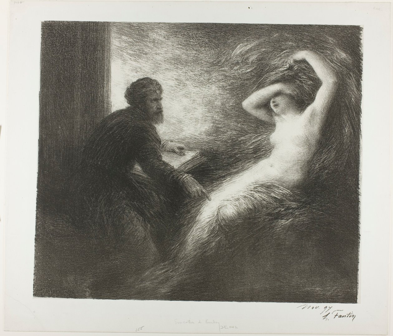 Frammaning av Kundry av Henri Fantin-Latour
