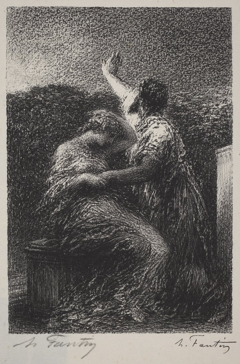 Trollkarlen Balthazar och Fatime av Henri Fantin-Latour