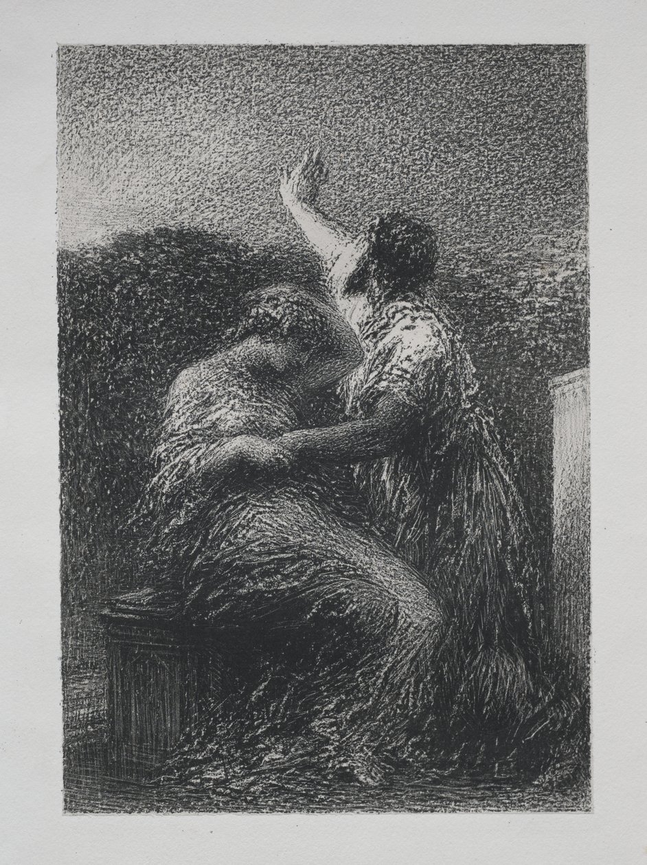 Magikern Baltajar och Fatime av Henri Fantin-Latour