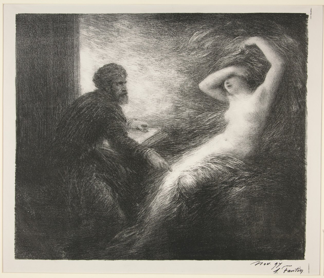 Parsifal: Akt II. Frammanandet av Kundry av Henri Fantin-Latour