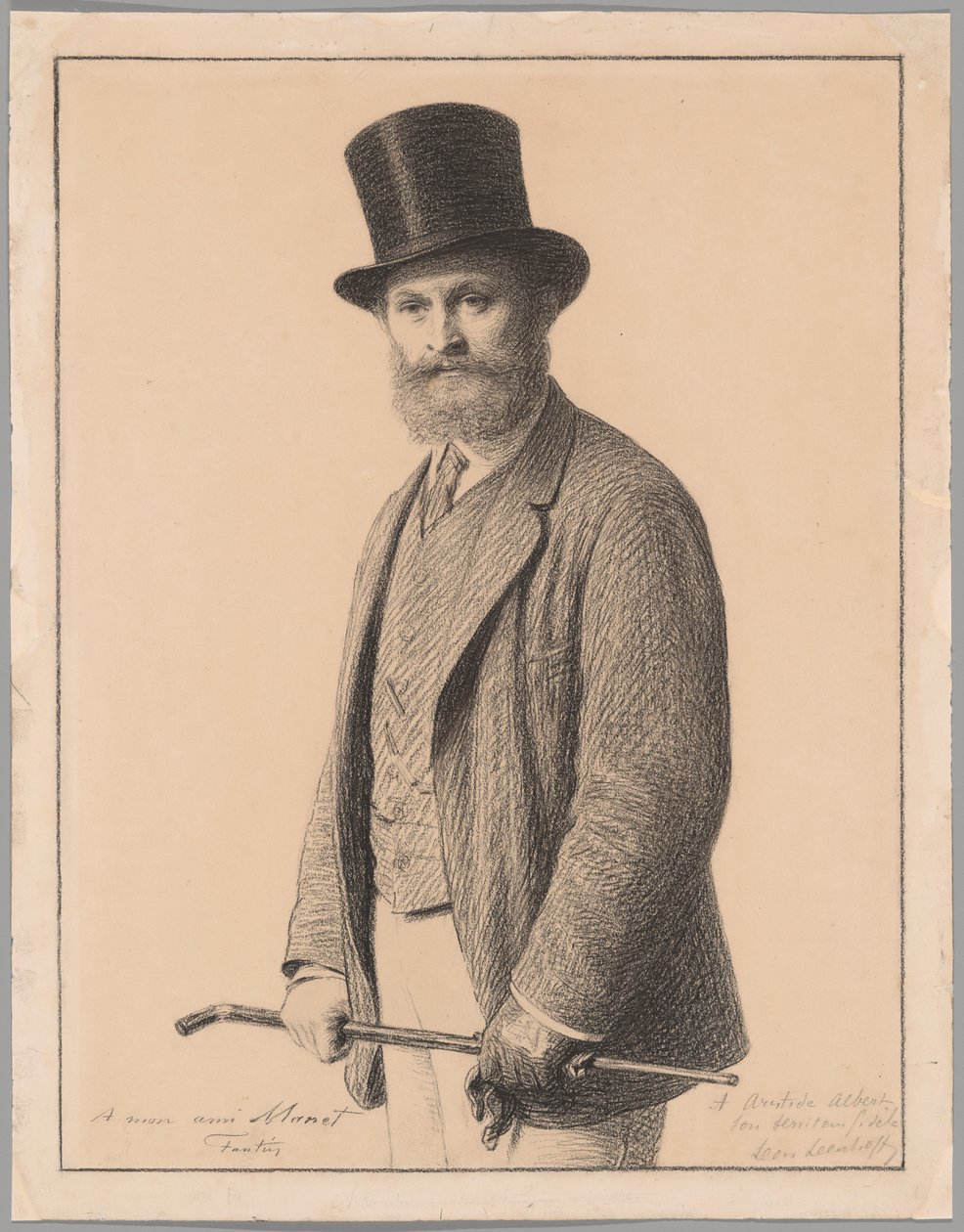 Porträtt av Édouard Manet av Henri Fantin-Latour
