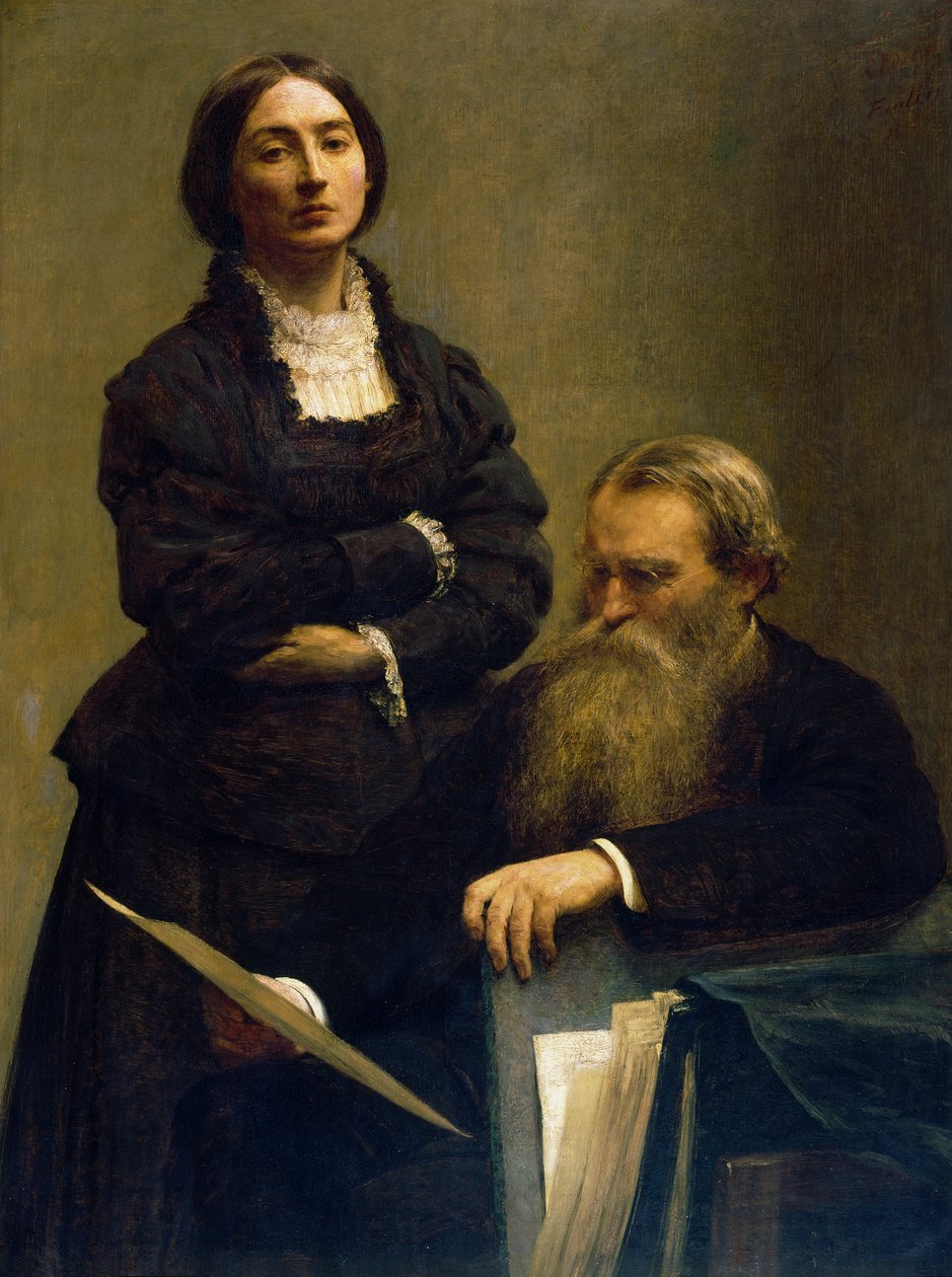 Porträtt av M. och Mme Edwards av Ignace Henri Jean Fantin Latour