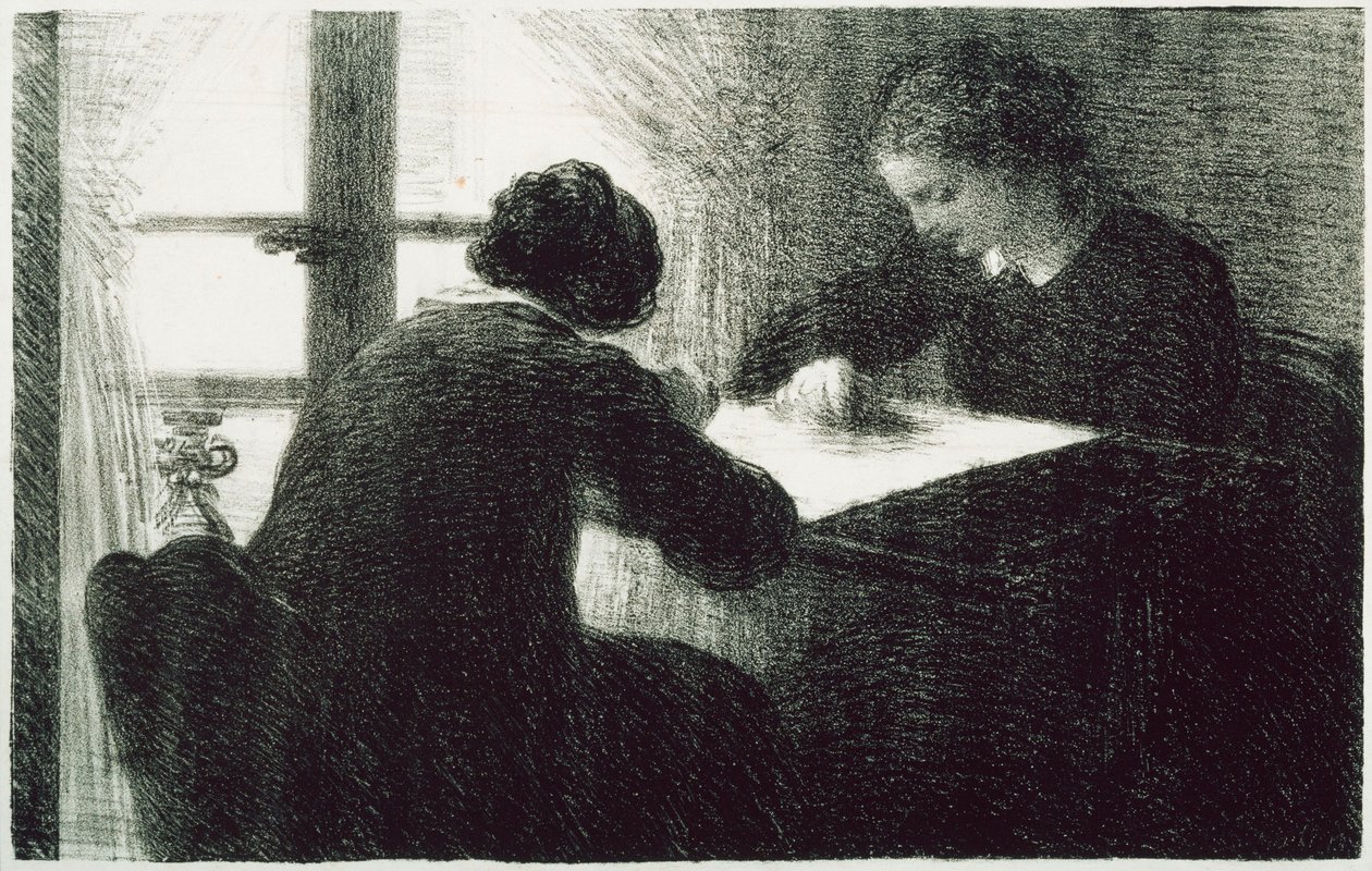 Brodererskorna (Les Brodeuses) av Henri Fantin-Latour