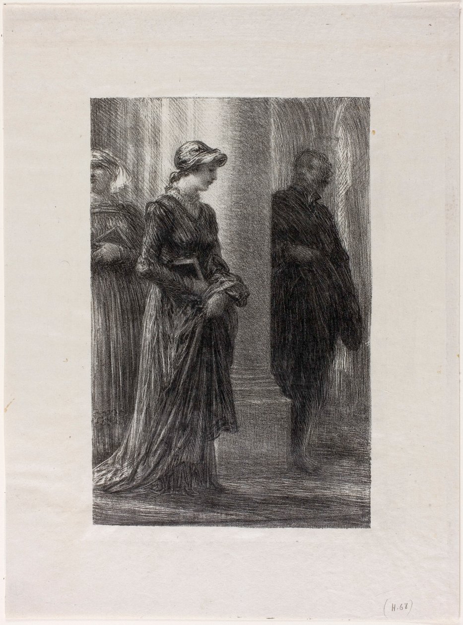 Mästersångarna i Nürnberg, akt I: Walther och Eva möts av Henri Fantin-Latour