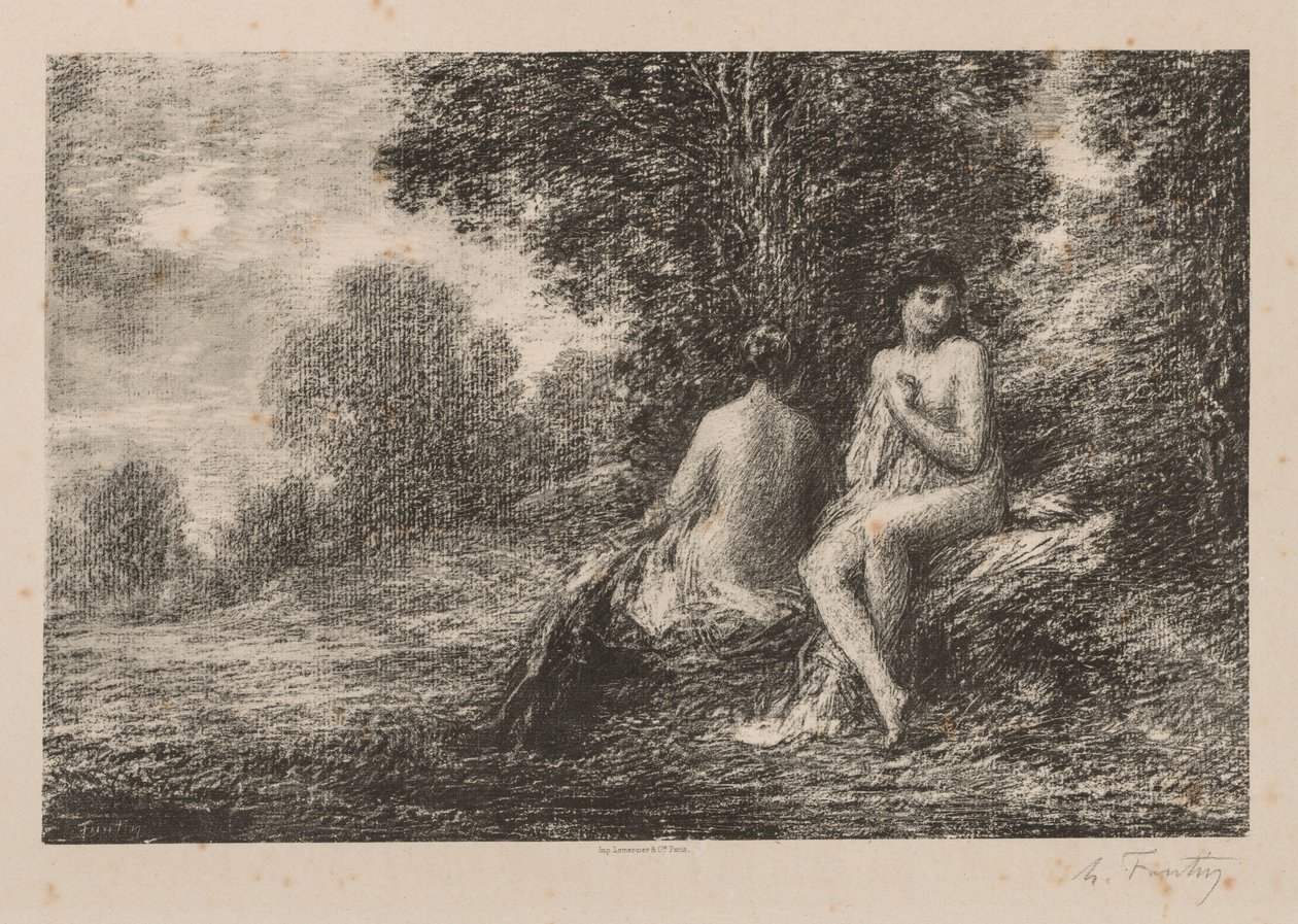 Badgäster av Ignace Henri Jean Fantin Latour