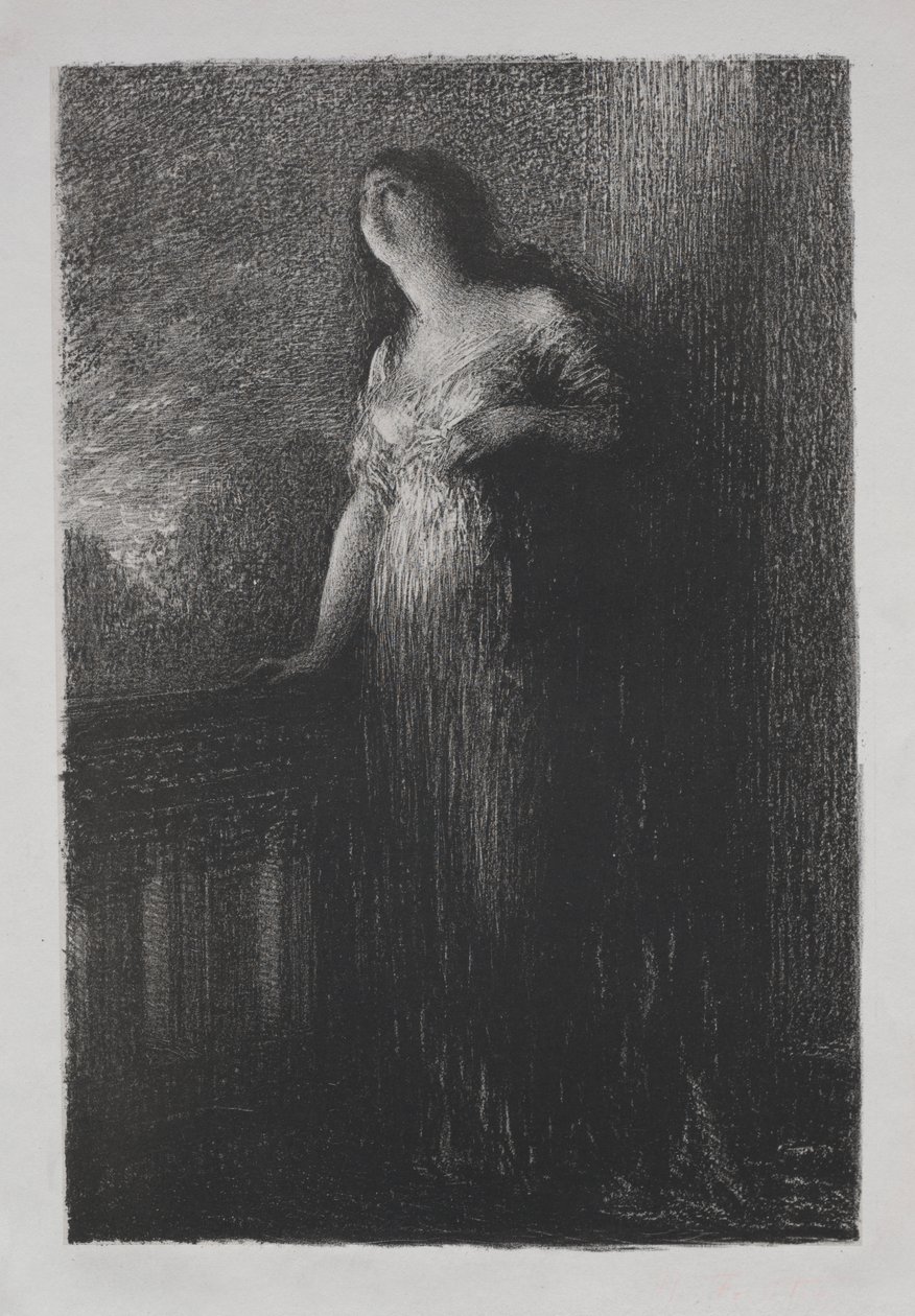 Anförtroende i natten av Ignace Henri Jean Fantin Latour