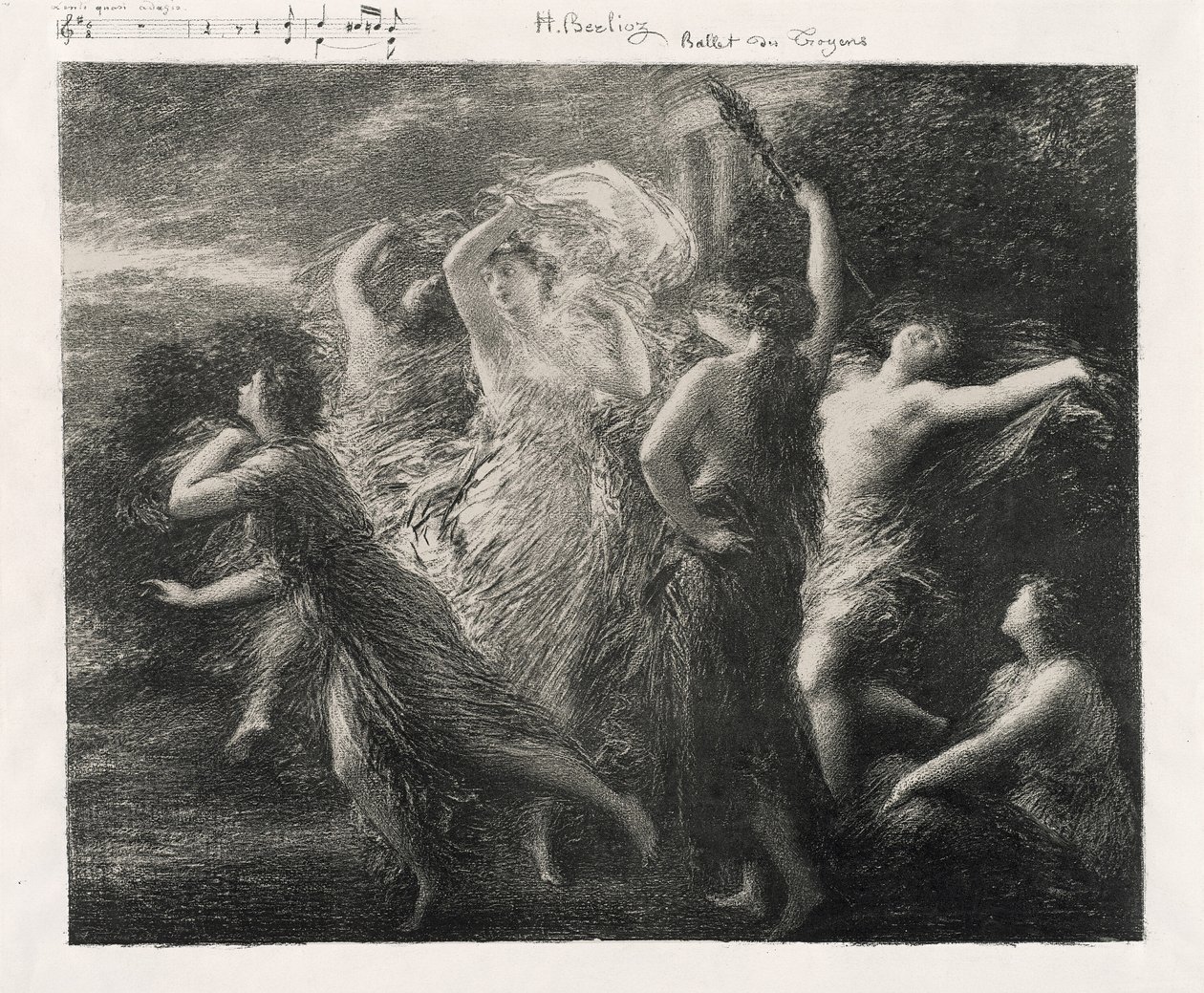 Trojanernas dans av Ignace Henri Jean Fantin Latour