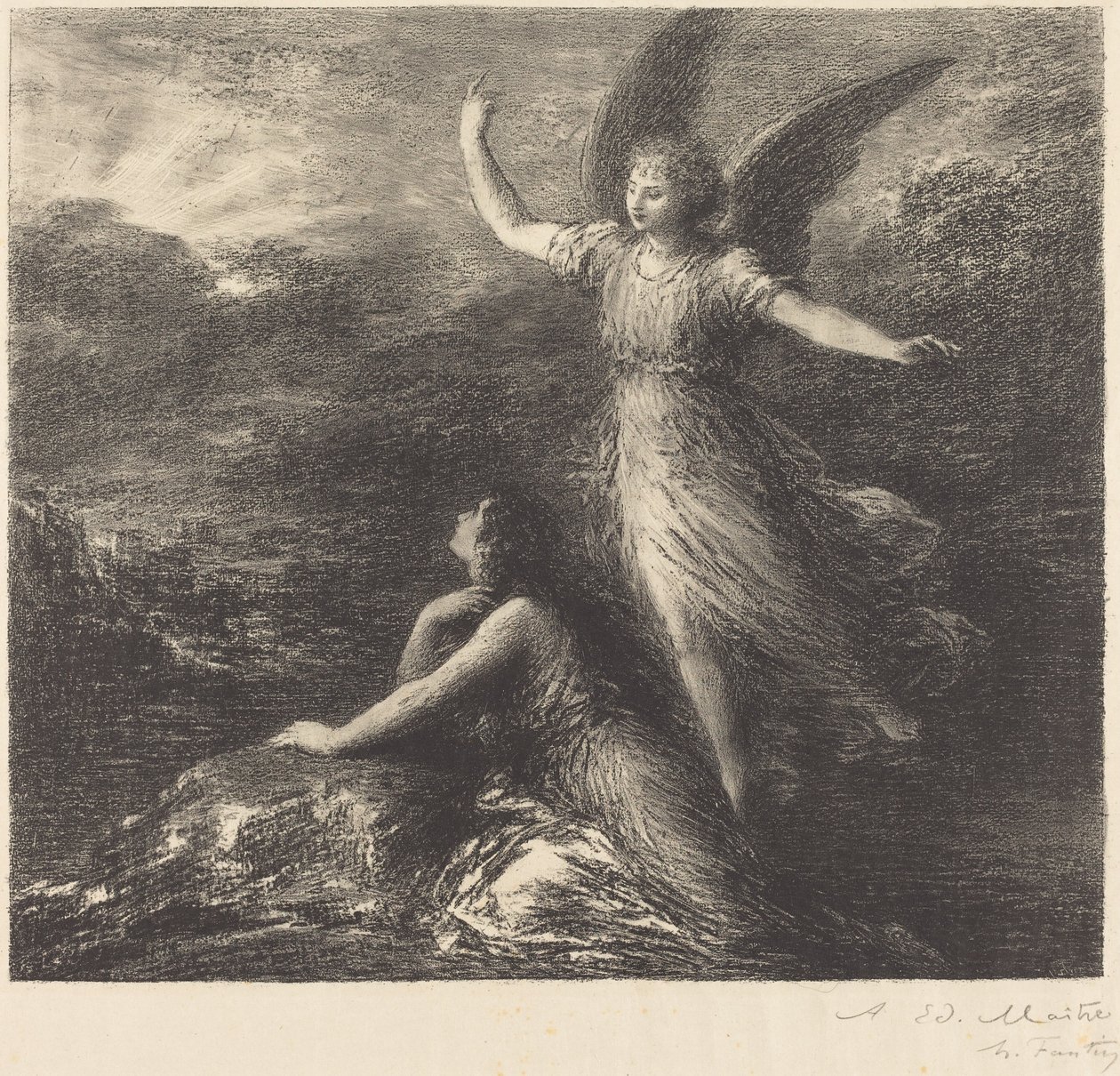 Debut från "Paradise and the Peri" (andra plattan) av Ignace Henri Jean Fantin Latour