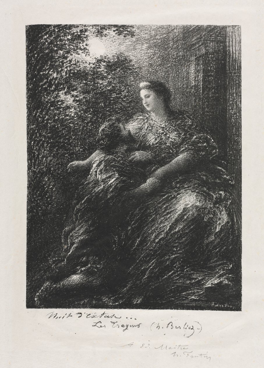 Duett av trojanerna av Ignace Henri Jean Fantin Latour