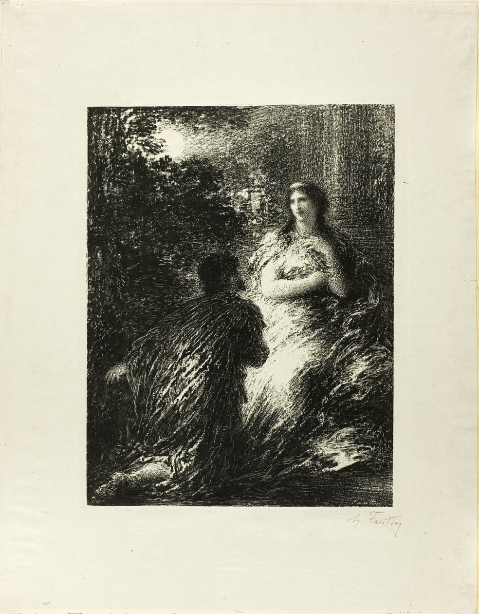 Duett av trojanerna, femte plattan av Ignace Henri Jean Fantin Latour