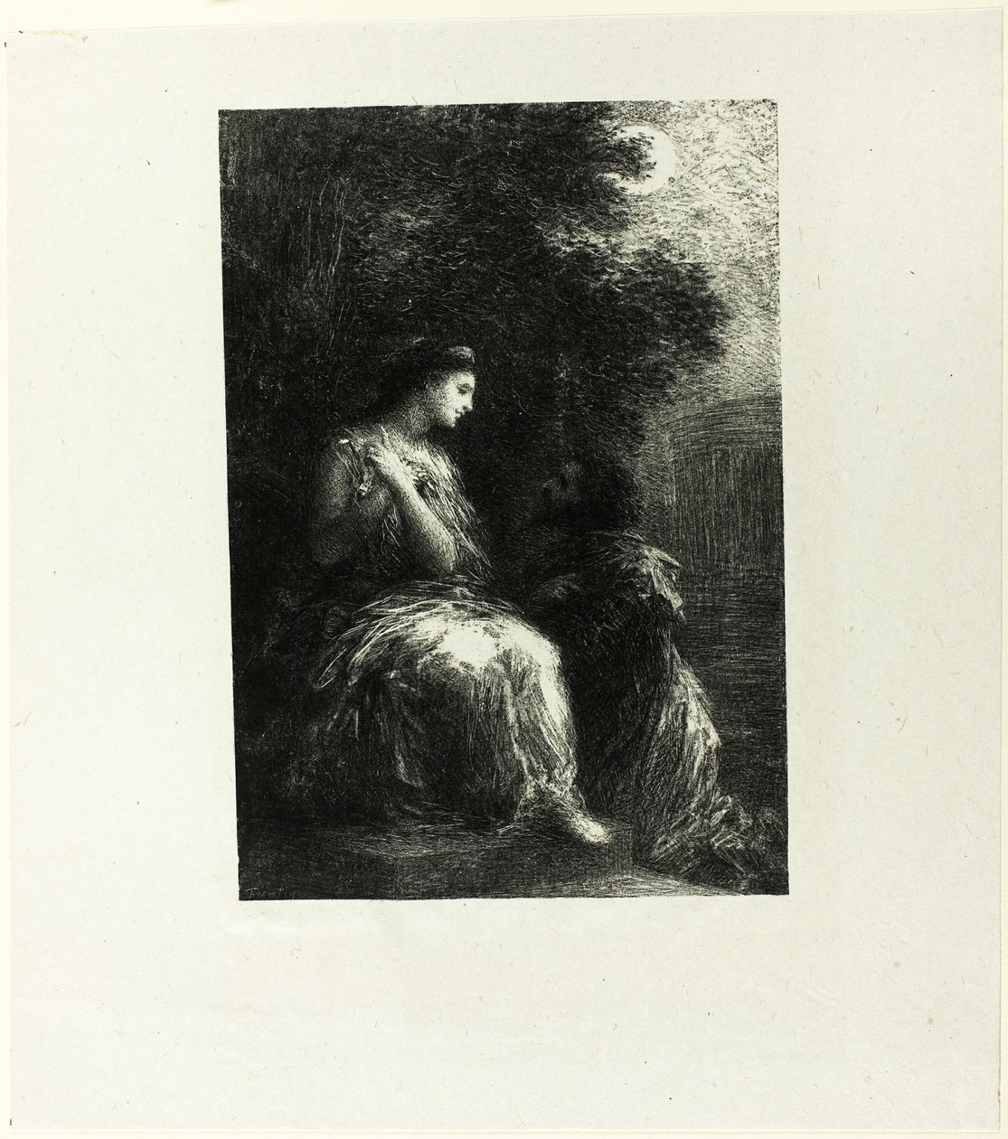 Duett av trojanerna, sjunde plattan av Ignace Henri Jean Fantin Latour