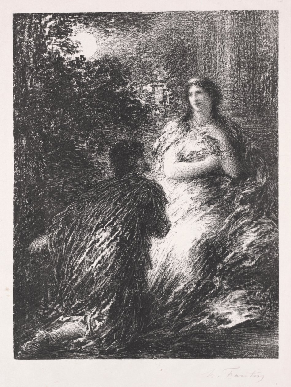 Duo av trojanerna av Ignace Henri Jean Fantin Latour
