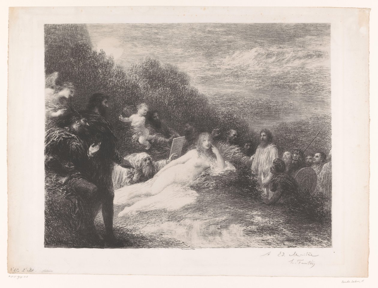 Faust och Mephisto träffar Helen av Troja Helene av Ignace Henri Jean Fantin Latour
