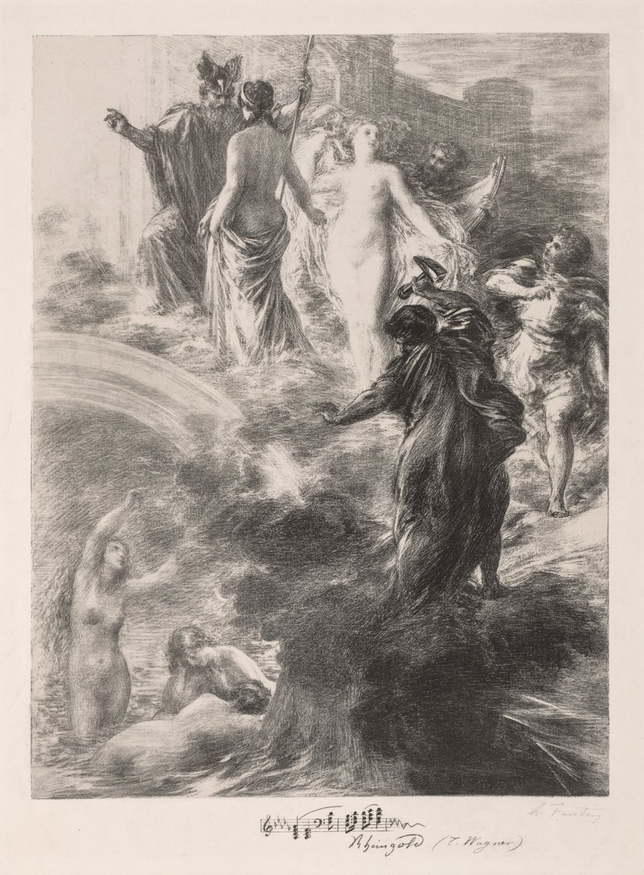 Finalen av Rhinegold av Ignace Henri Jean Fantin Latour