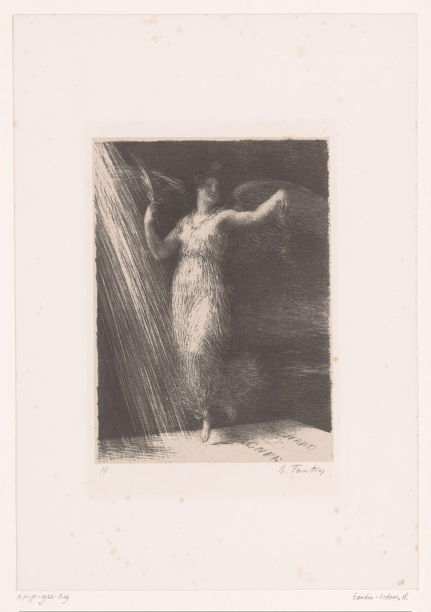 Glory sprider blommor på Wagners grav Reveil Richard Wagners liv och verk (serietitel) av Ignace Henri Jean Fantin Latour