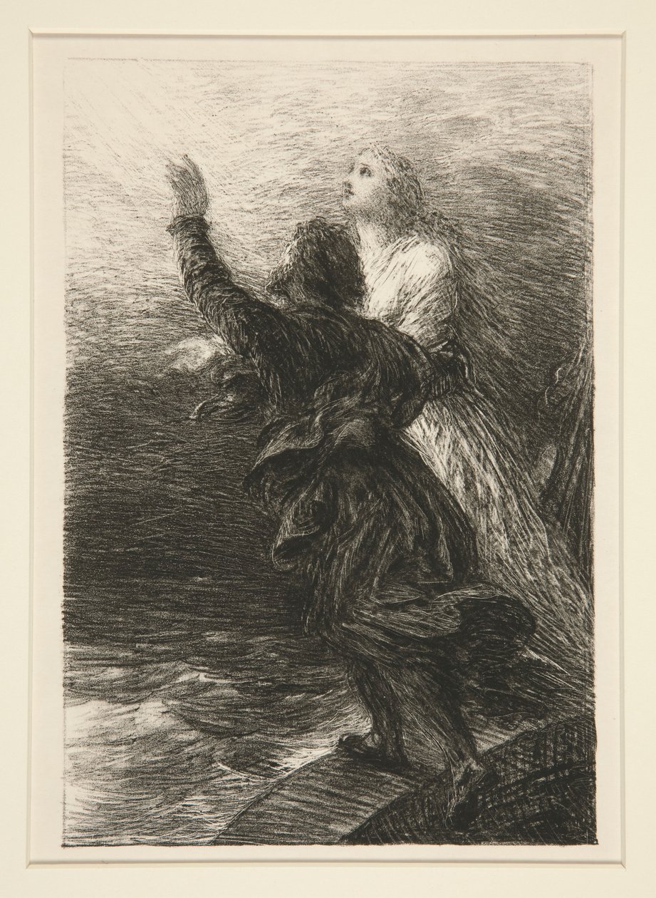 The Flying Dutchman: Act III, The Ecstasy of Senta and the Dutchman av Ignace Henri Jean Fantin Latour