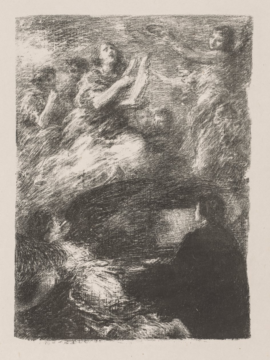 Sista temat av Robert Schumann av Ignace Henri Jean Fantin Latour