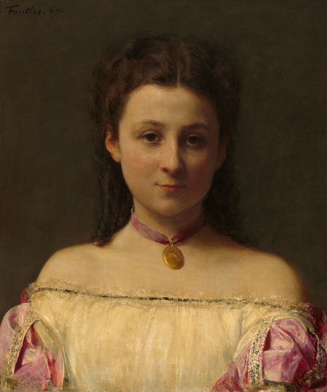 Miss de Fitz-James av Ignace Henri Jean Fantin Latour