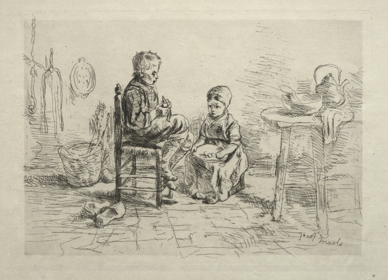Skala potatis av Ignace Henri Jean Fantin Latour