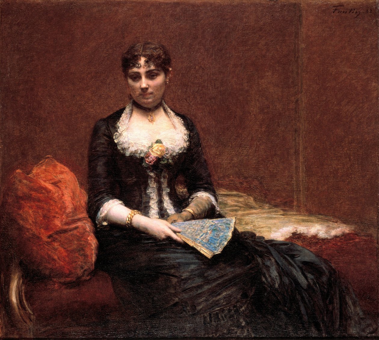 Porträtt av Madame Léon Maître av Henri Fantin Latour