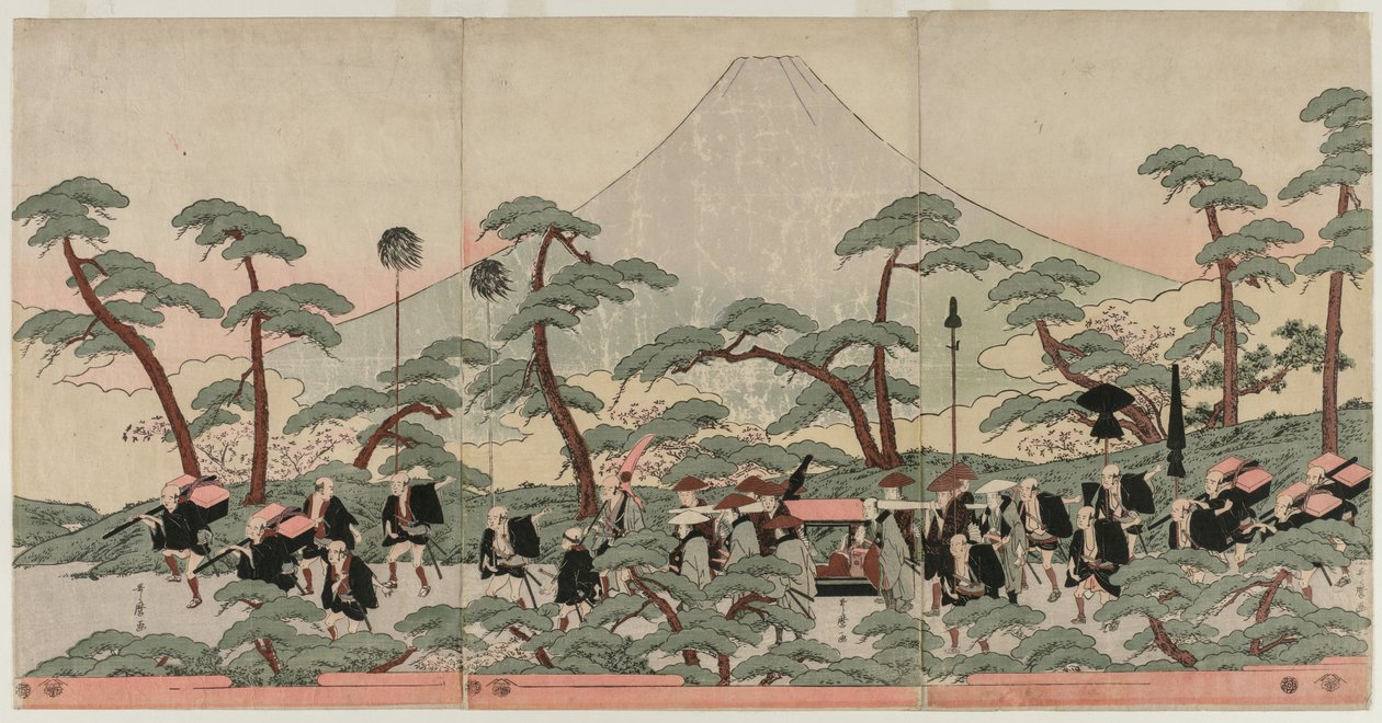 Procession vid foten av berget Fuji av Ignace Henri Jean Fantin Latour