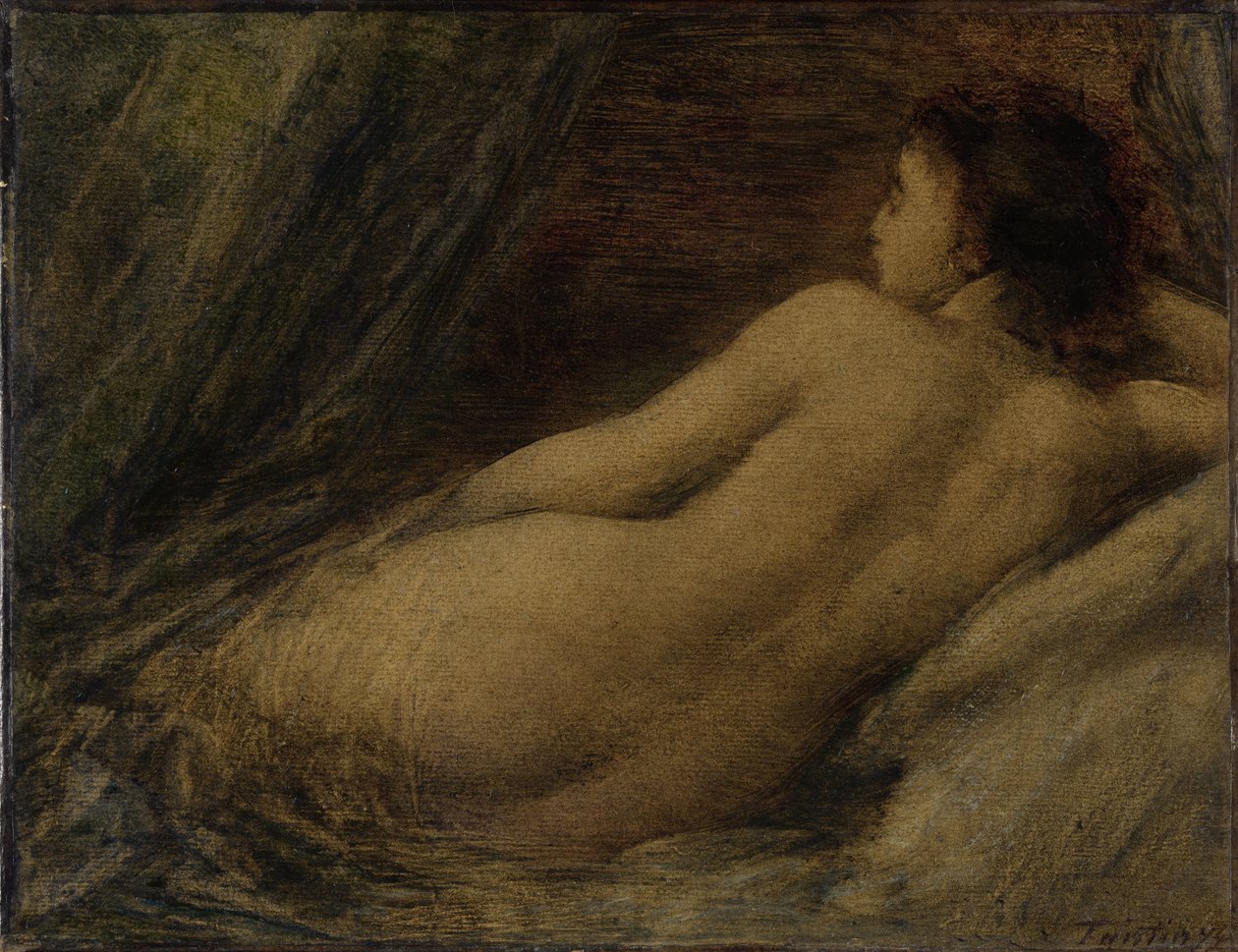 Liggande naken av Ignace Henri Jean Fantin Latour