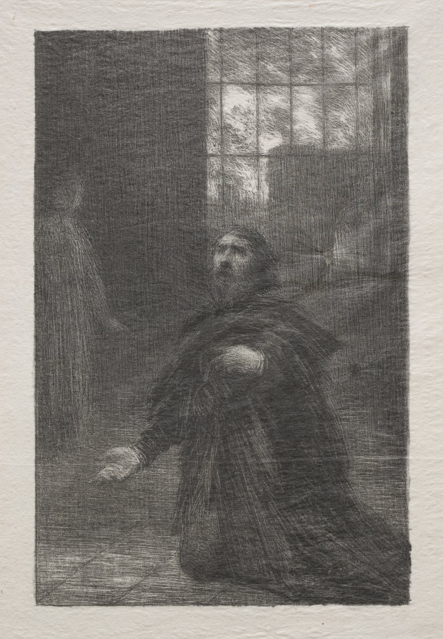 Rienzi, Akt V: Rienzis bön av Ignace Henri Jean Fantin Latour